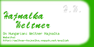 hajnalka weltner business card